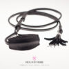 luxury leather dog show leash